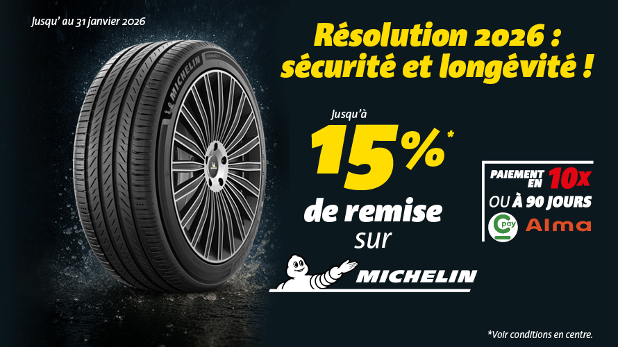 Somarec de remise jusqu'a 15% sur michelin